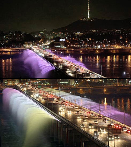 Banpo Bridge в Сеул